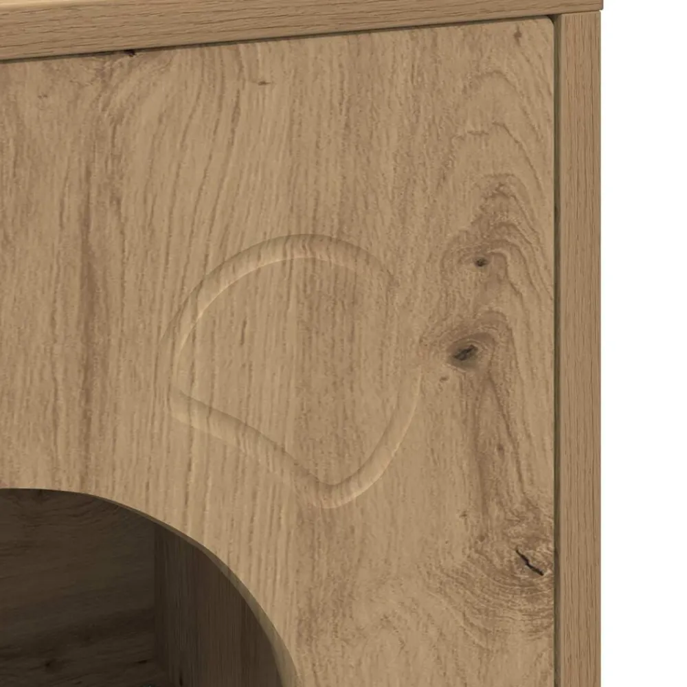 vidaXL Productos Para Mascotas-Casa para Gatos Roble Artesanal 42,5 x 40 x 53 cm
