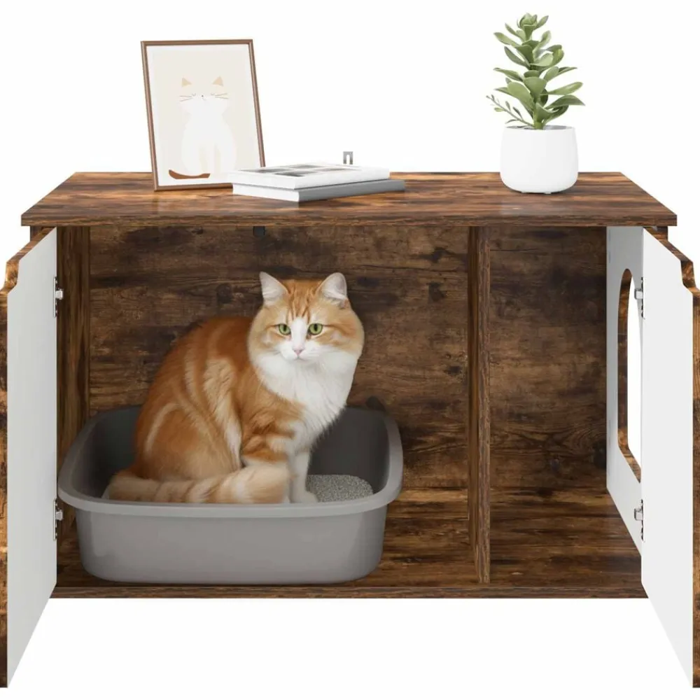 vidaXL Productos Para Mascotas-Casa para Gatos 85 x 55 x 50,5 cm