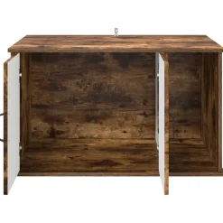 vidaXL Casa para Gatos 85 x 55 x 50 cm Roble ahumado Outlet