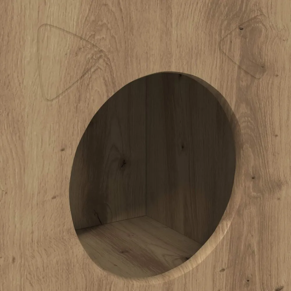 vidaXL Casa para Gatos Roble Artesanal 72 x 42.5 x 70 cm Roble artisan Clearance