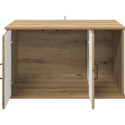 vidaXL Productos Para Mascotas-Casa para Gatos Roble Artesanal 85 x 55 x 50 cm