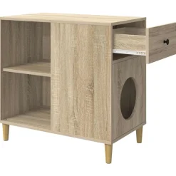 vidaXL Productos Para Mascotas-Casa para Gatos Sonoma 72 x 42.5 x 70 cm Madera de ingeniería