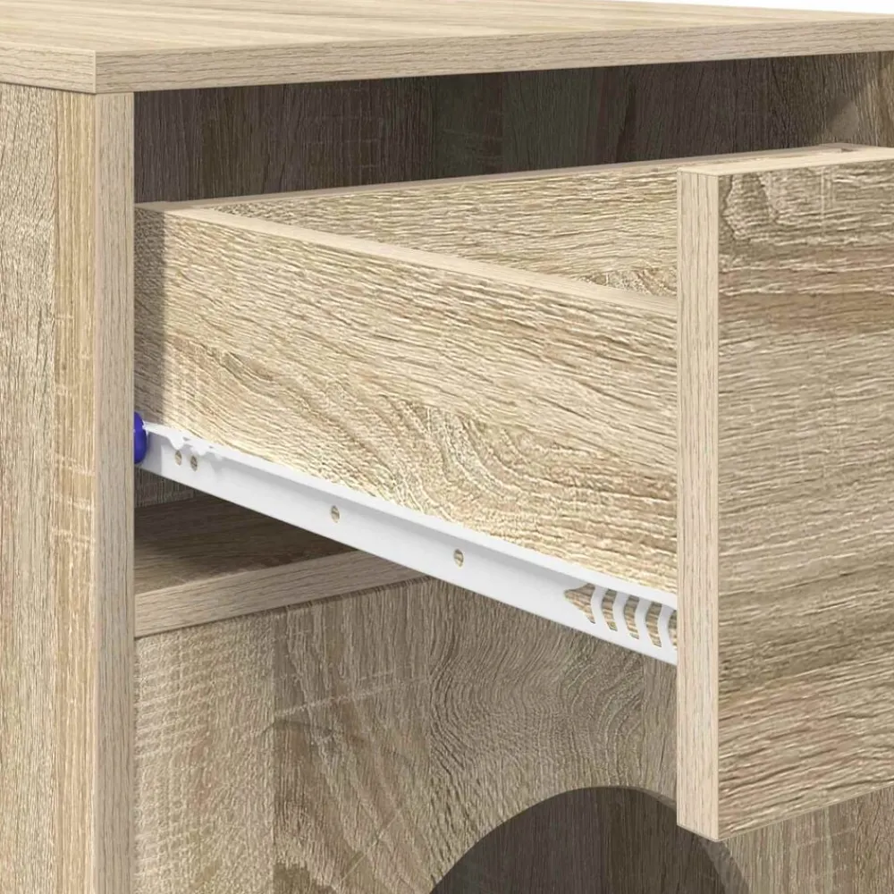 vidaXL Productos Para Mascotas-Casa para Gatos Sonoma 72 x 42.5 x 70 cm Madera de ingeniería