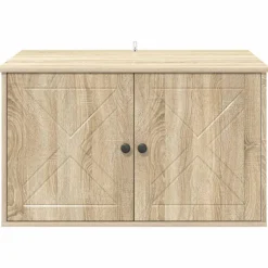 vidaXL Casa para Gatos Sonoma 85 x 55 x 50,5 cm Madera de ingeniería Roble Sonoma Outlet