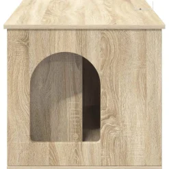 vidaXL Casa para Gatos Sonoma 85 x 55 x 50,5 cm Madera de ingeniería Roble Sonoma Outlet