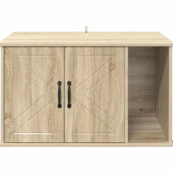vidaXL Casa para Gatos Sonoma 85 x 55 x 50 cm Madera de ingeniería Roble Sonoma Sale