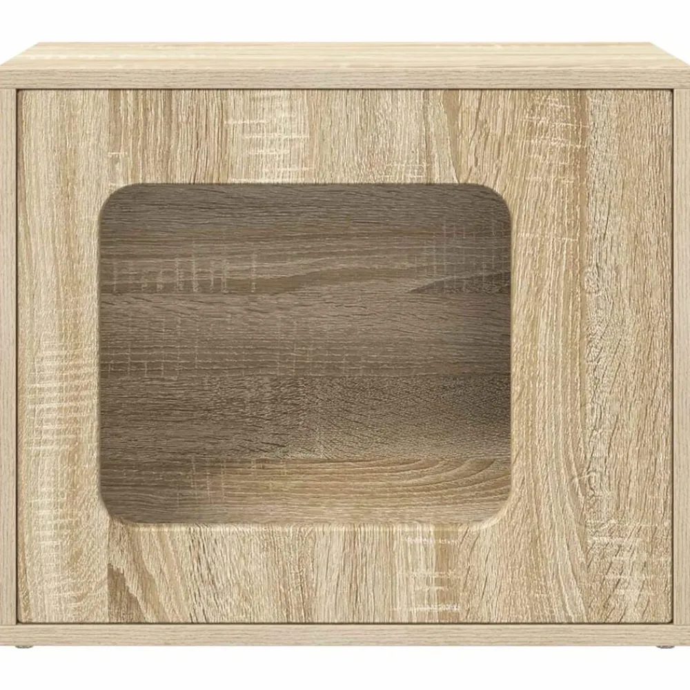 vidaXL Productos Para Mascotas-Casa para Gatos Sonoma 51 x 30 x 42,5 cm Madera de ingeniería