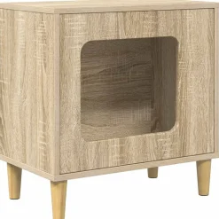 vidaXL Productos Para Mascotas-Casa para Gatos Sonoma 51 x 30 x 52 cm Madera de ingeniería