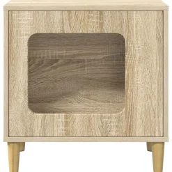 vidaXL Productos Para Mascotas-Casa para Gatos Sonoma 51 x 30 x 52 cm Madera de ingeniería