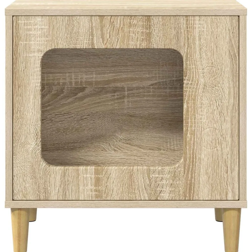 vidaXL Productos Para Mascotas-Casa para Gatos Sonoma 51 x 30 x 52 cm Madera de ingeniería