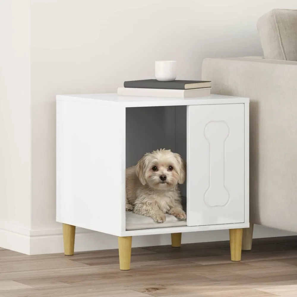 vidaXL Productos Para Mascotas-Casa para perros 44 x 42 x 49 cm Madera de ingeniería