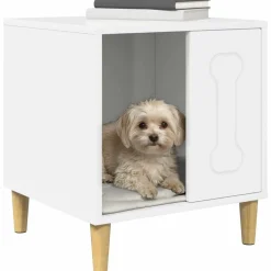 vidaXL Productos Para Mascotas-Casa para perros 44 x 42 x 49 cm Madera de ingeniería