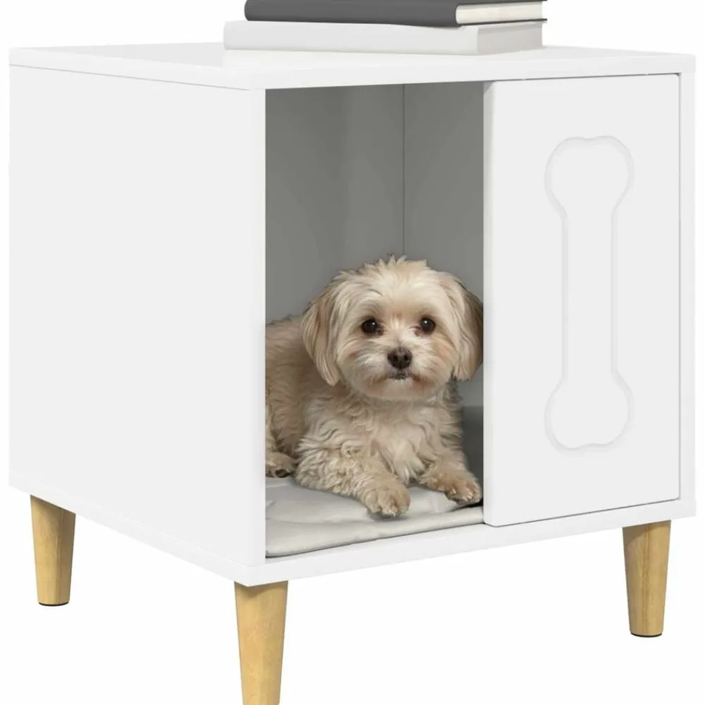 vidaXL Productos Para Mascotas-Casa para perros 44 x 42 x 49 cm Madera de ingeniería