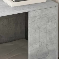 vidaXL Casa para perros Concreto 44 x 42 x 49 cm Madera de ingeniería Gris hormigón Outlet