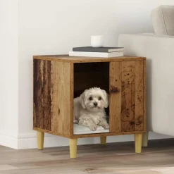 vidaXL Productos Para Mascotas-Casa para perros Madera vieja 44 x 42 x 49 cm