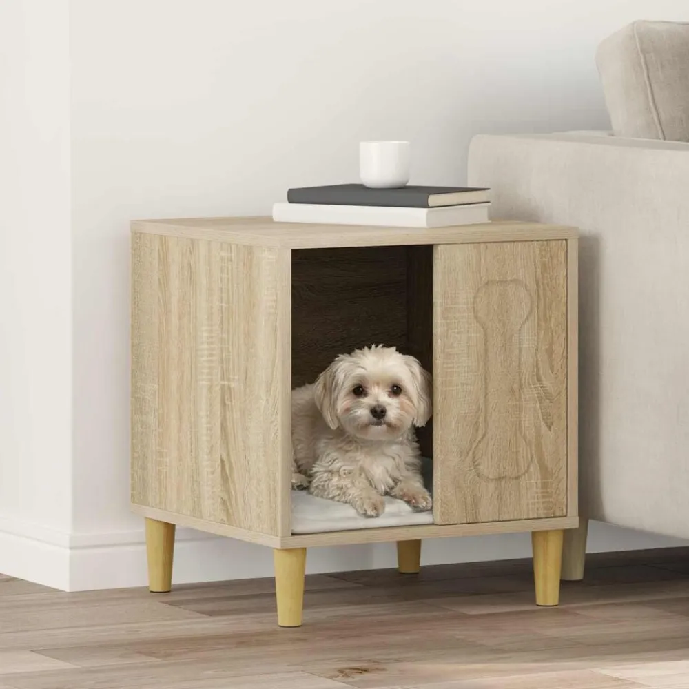 vidaXL Productos Para Mascotas-Casa para perros Sonoma 44 x 42 x 49 cm Madera de ingeniería