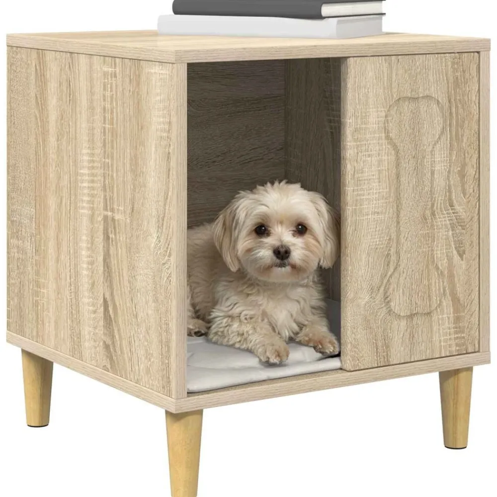 vidaXL Productos Para Mascotas-Casa para perros Sonoma 44 x 42 x 49 cm Madera de ingeniería