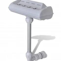 vidaXL Piscina Y Spa-Cascada de fuente de piscina con luces LED