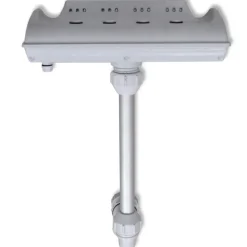 vidaXL Piscina Y Spa-Cascada de fuente de piscina con luces LED