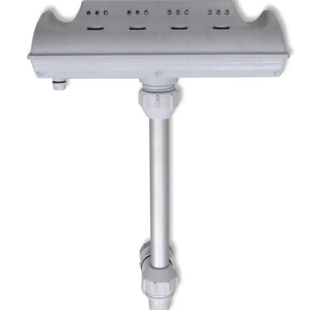 vidaXL Piscina Y Spa-Cascada de fuente de piscina con luces LED