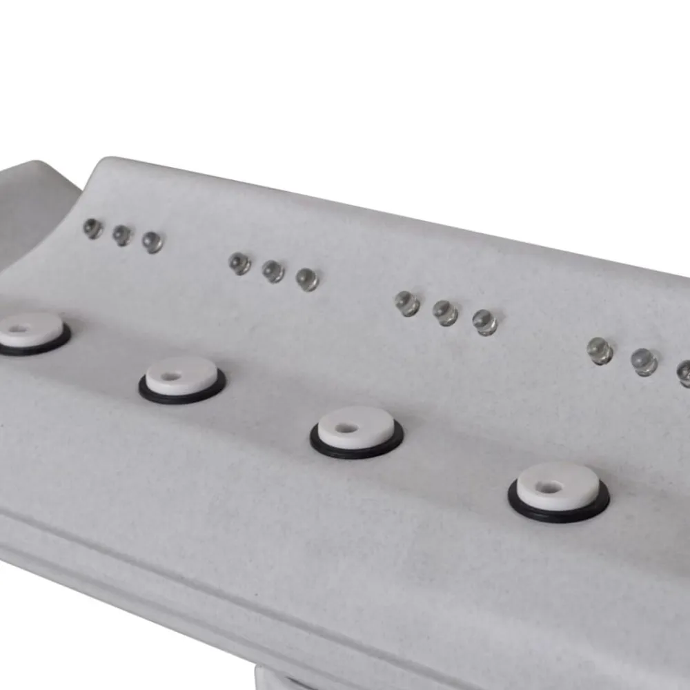 vidaXL Piscina Y Spa-Cascada de fuente de piscina con luces LED
