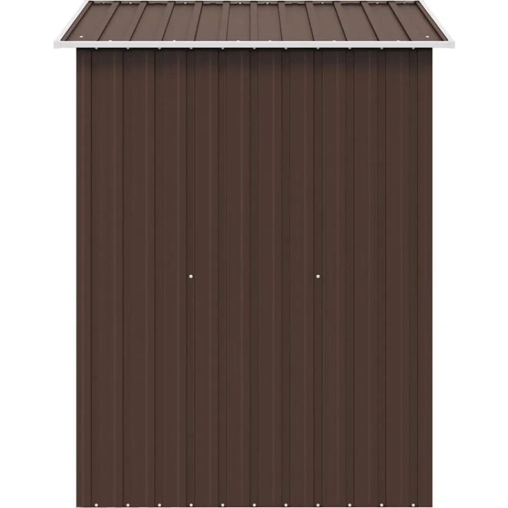 vidaXL Jardín-Caseta de almacenamiento jardín acero marrón 204x132x186 cm