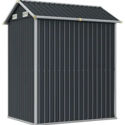 vidaXL Caseta de jardín 192x152,5x237 cm acero galvanizado Antracita Sale