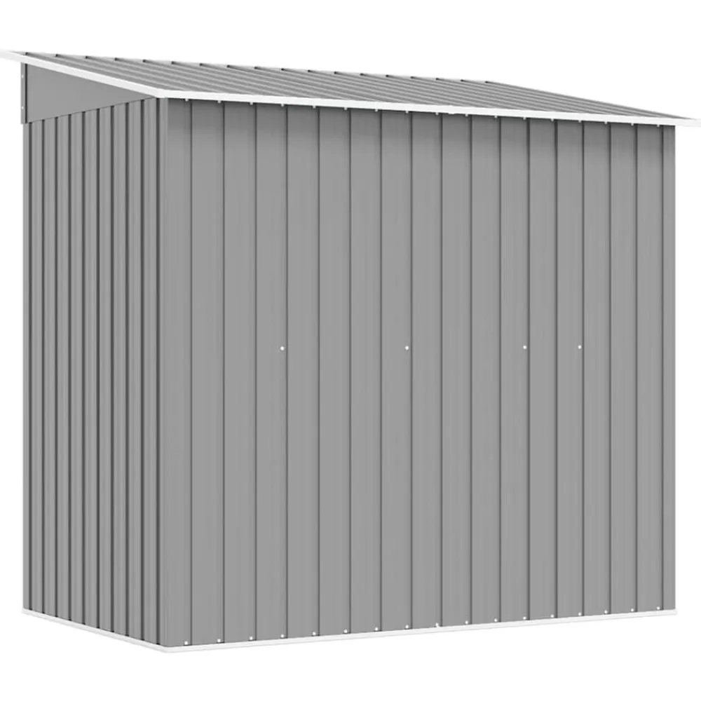 vidaXL Caseta de jardín de metal Gris Hot