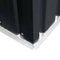vidaXL Caseta de jardín de acero gris 257x205x178 cm Antracita Hot