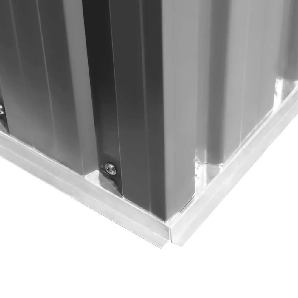 vidaXL Caseta de jardín metal 257x298x178 cm Gris Hot