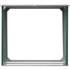 vidaXL Caseta de jardín para leña acero galvanizado 172x91x154cm Verde Discount