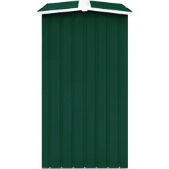 vidaXL Caseta de jardín para leña acero galvanizado 172x91x154cm Verde Discount