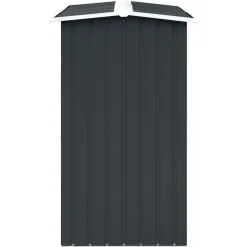 vidaXL Accesorios Para Hornos De Leña Y Chimeneas-Caseta de jardín para leña acero galvanizado gris 172x91x154 cm
