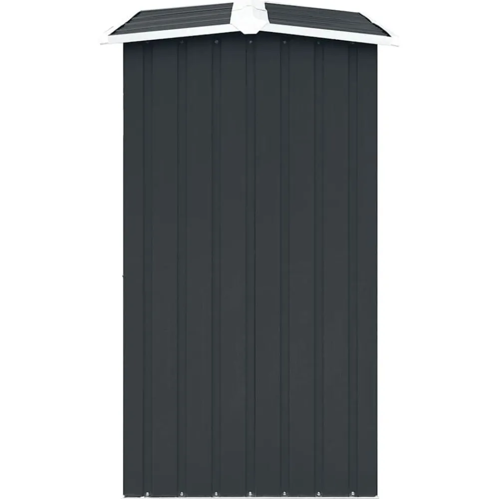 vidaXL Accesorios Para Hornos De Leña Y Chimeneas-Caseta de jardín para leña acero galvanizado gris 172x91x154 cm