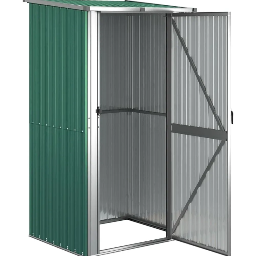 vidaXL Jardín-Caseta de jardín 118,5x97x209,5 cm acero galvanizado