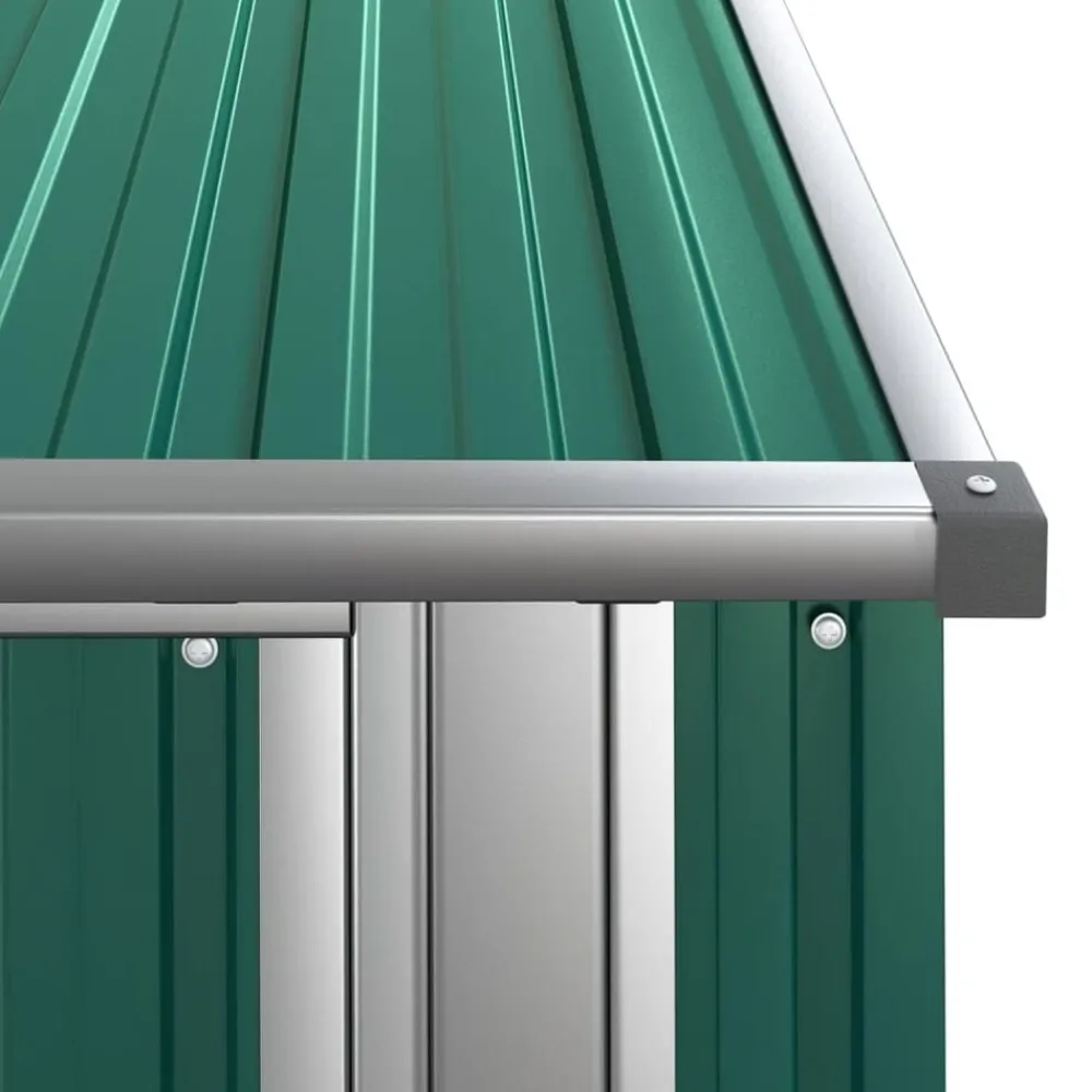 vidaXL Jardín-Caseta de jardín 118,5x97x209,5 cm acero galvanizado
