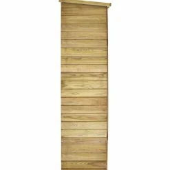 vidaXL Caseta herramientas jardín madera pino impregnada 123x50x171 cm New