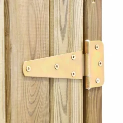 vidaXL Caseta herramientas jardín madera pino impregnada 123x50x171 cm New