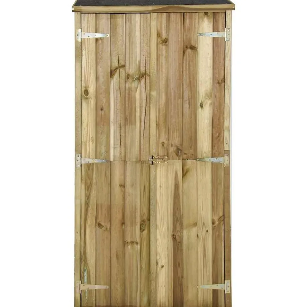 vidaXL Jardín-Caseta herramientas de jardín madera de pino 85x48x177 cm