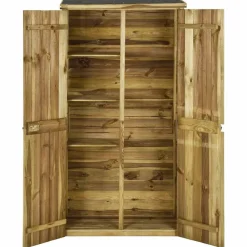 vidaXL Jardín-Caseta herramientas de jardín madera de pino 85x48x177 cm