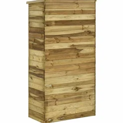 vidaXL Jardín-Caseta herramientas de jardín madera de pino 85x48x177 cm