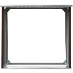 vidaXL Caseta jardín para leña acero galvanizado marrón 172x91x154 cm Marrón Hot