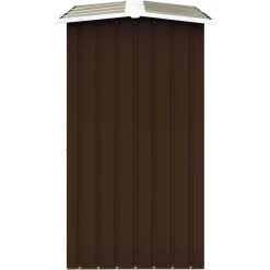 vidaXL Caseta jardín para leña acero galvanizado marrón 172x91x154 cm Marrón Hot