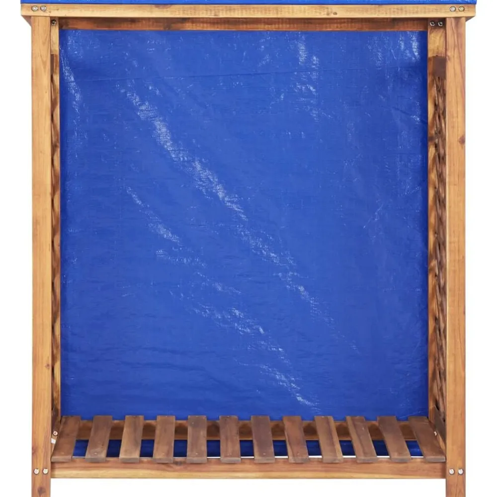 vidaXL Caseta para leña madera maciza de acacia 105x38x115 cm Hot