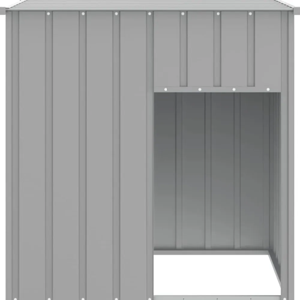 vidaXL Productos Para Mascotas-Caseta para perro con techo, , 110 x 103 x 109 cm, acero galvanizado