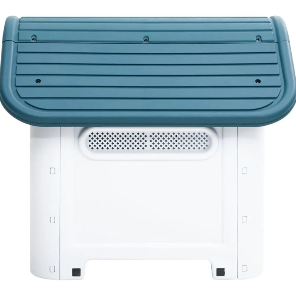 vidaXL Caseta para perros polipropileno 59x75x66 cm Azul Hot