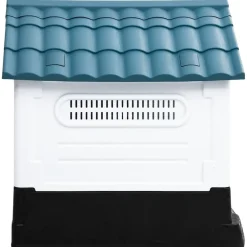 vidaXL Caseta para perros polipropileno 57x68x66 cm Azul