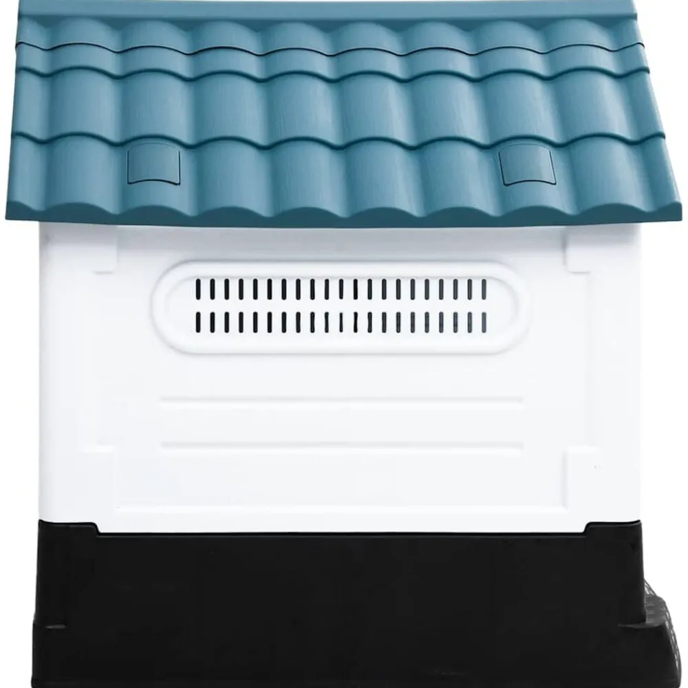 vidaXL Caseta para perros polipropileno 57x68x66 cm Azul