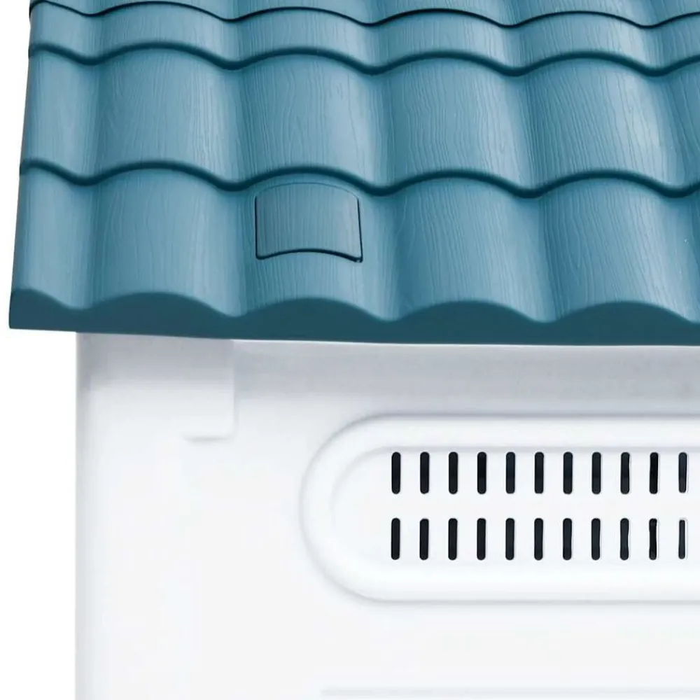 vidaXL Caseta para perros polipropileno 57x68x66 cm Azul