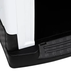 vidaXL Caseta para perros polipropileno 57x68x66 cm Azul